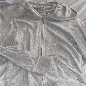 Juicy Couture Heather Gray Zip-Up